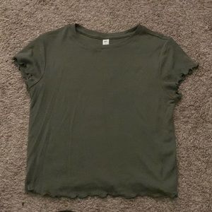 Military Green top